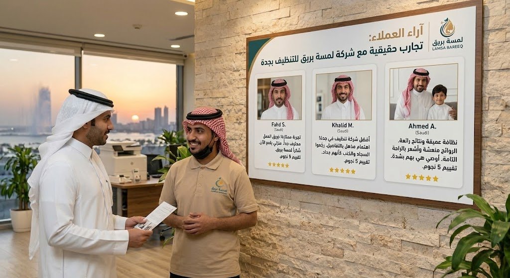 اراء العملاء : تجارب حقيقية مع شركة لمسة بريق للتنظيف بجدة